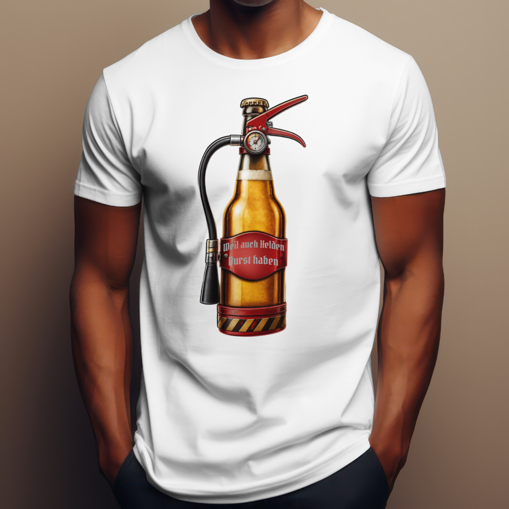 Feuerwehr T-Shirt „Bier Löscher“ Unisex