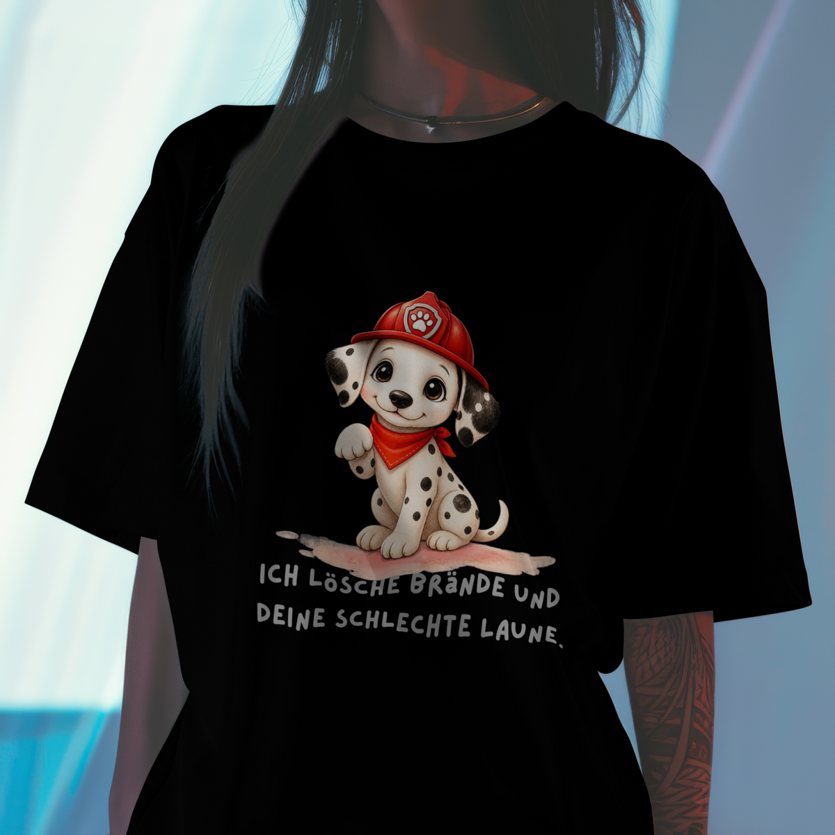 Feuerwehr T-Shirt „Dalmatiner“ Unisex mit Spruch