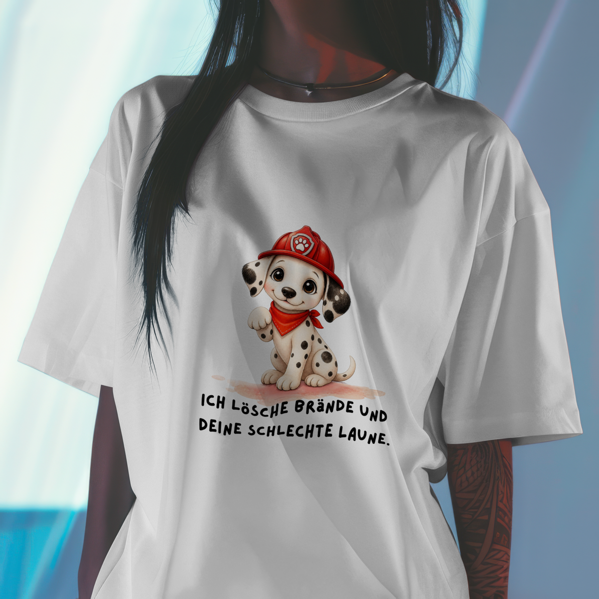 Feuerwehr T-Shirt „Dalmatiner“ Unisex mit Spruch