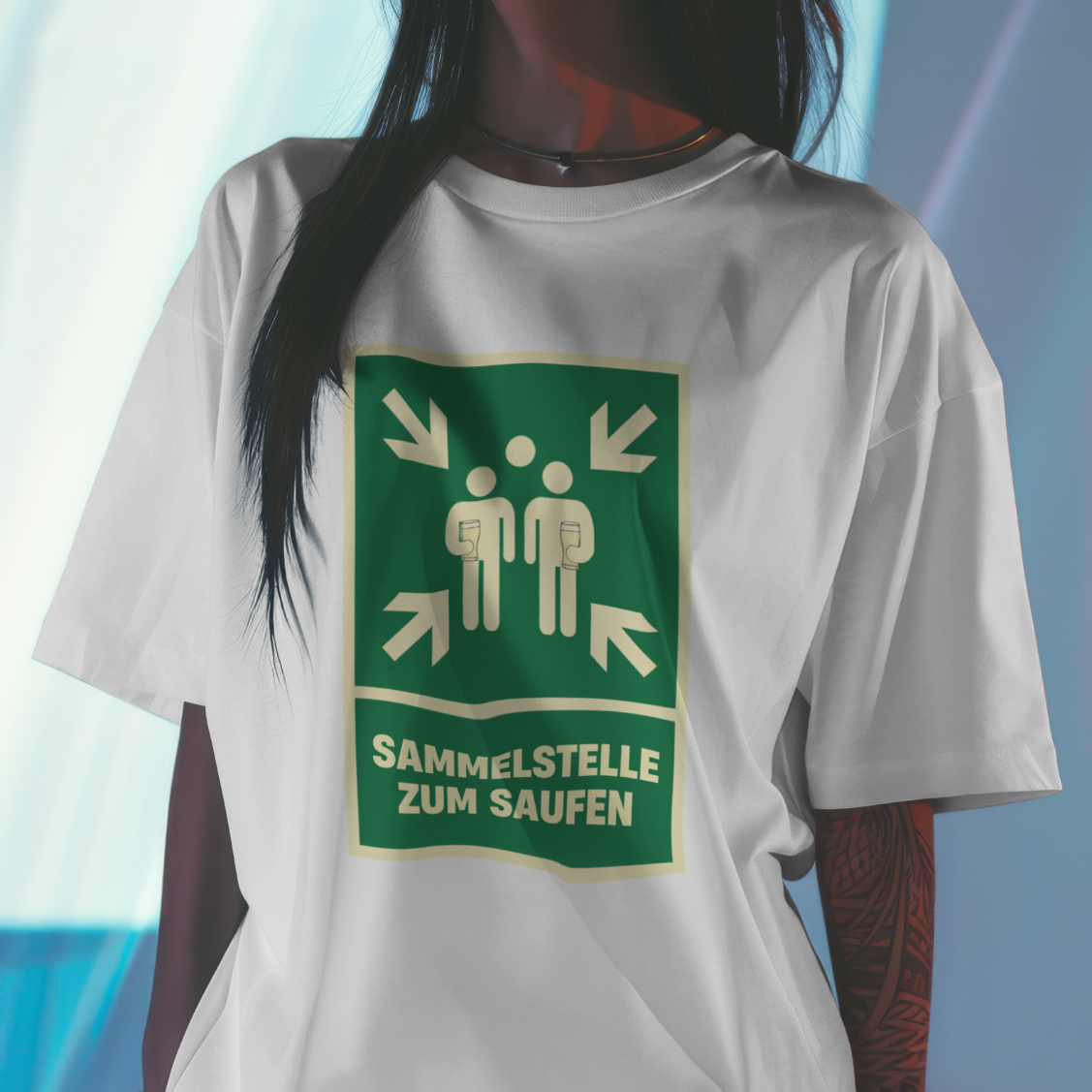 Feuerwehr T-Shirt „Sammelstelle“ Unisex