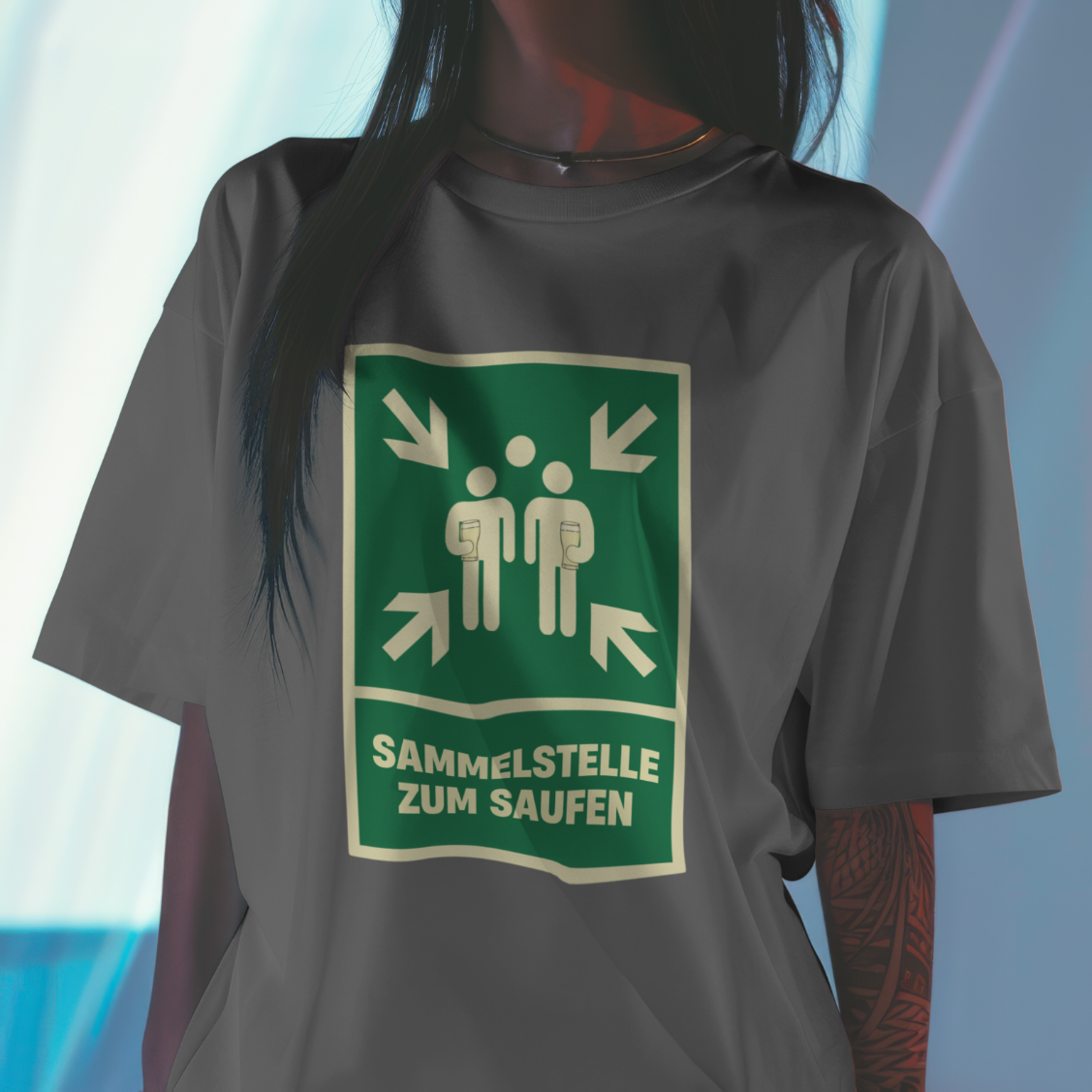 Feuerwehr T-Shirt „Sammelstelle“ Unisex