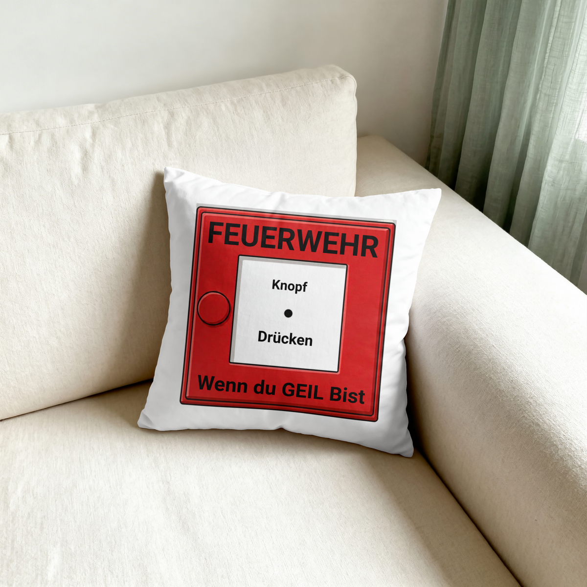Feuermelder Kissen