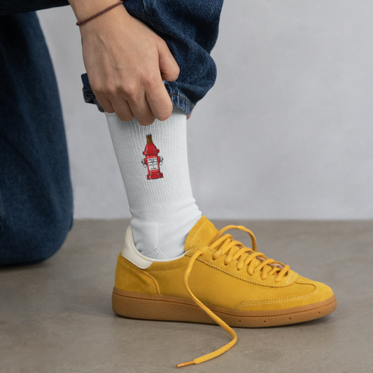 Bierstellen Hydrant Socken