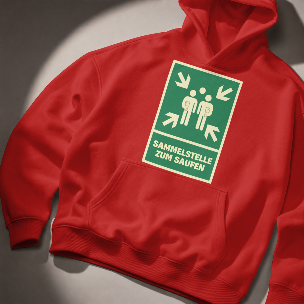 Feuerwehr Hoodie „Sammelstelle“ mit Bauchtasche