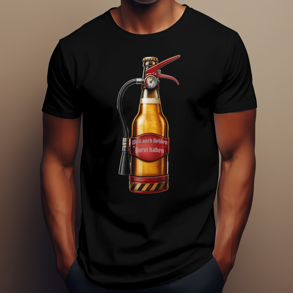 Feuerwehr T-Shirt „Bier Löscher“ Unisex