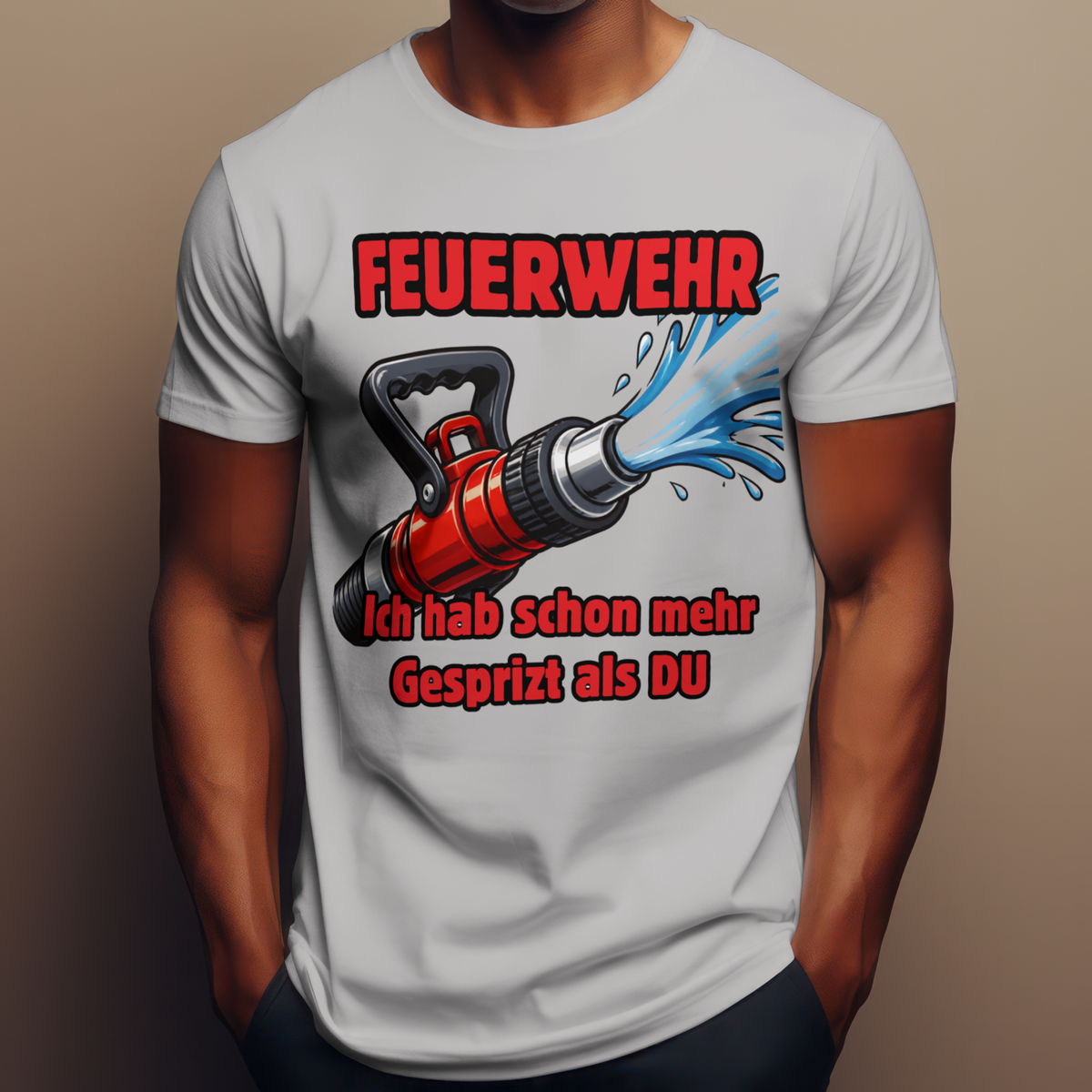 Feuerwehr T-Shirt „Strahlrohr“ Unisex mit Spruch