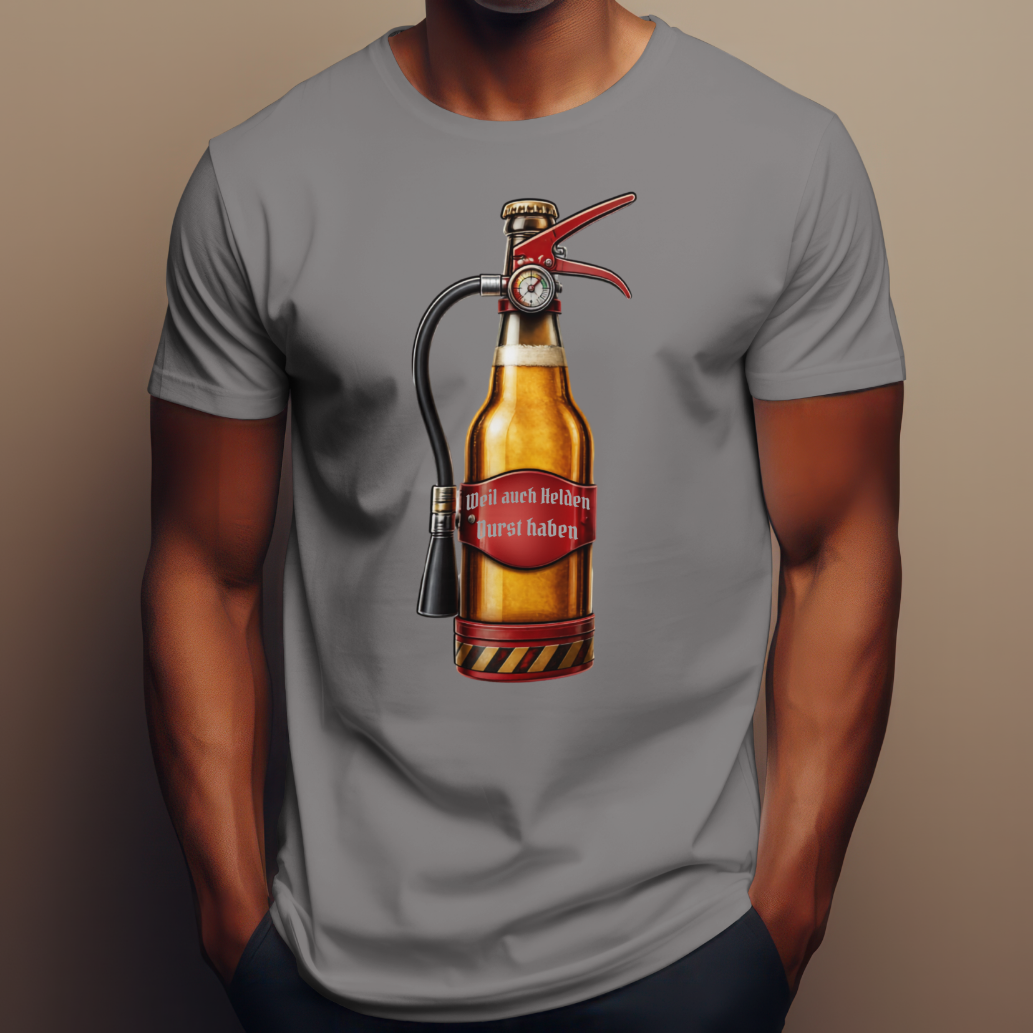 Feuerwehr T-Shirt „Bier Löscher“ Unisex